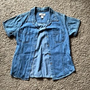 Denim button down shirt